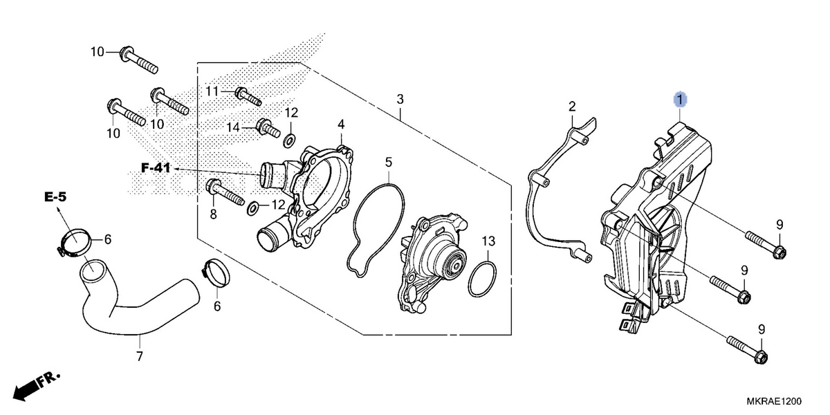 Honda OEM part 11350-MKR-D10