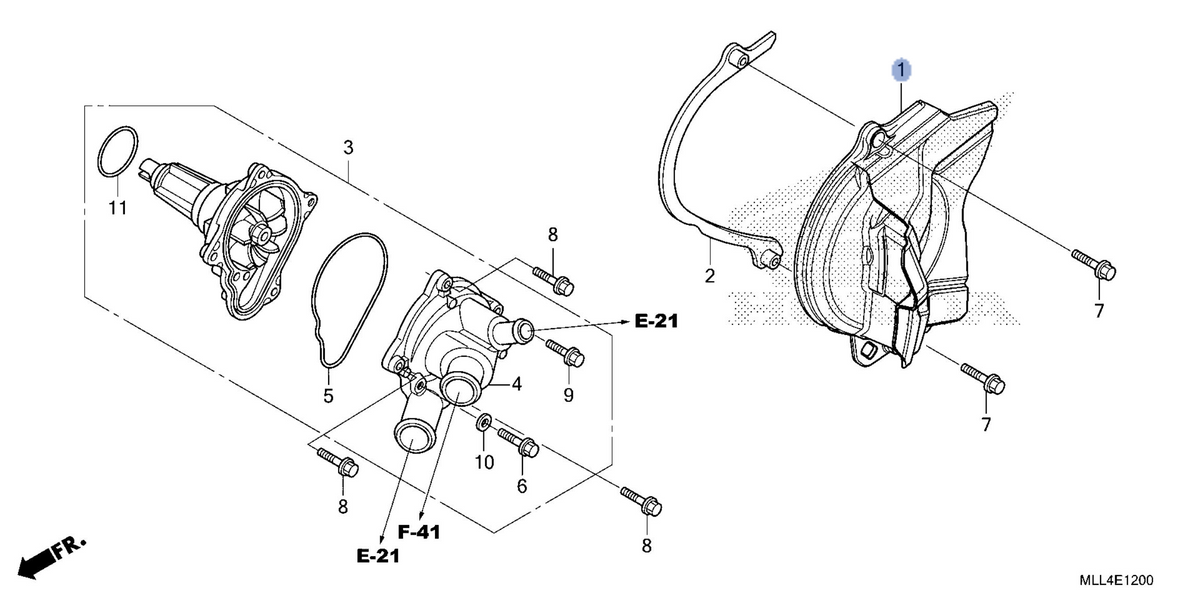 Honda OEM part 11350-MLT-D00