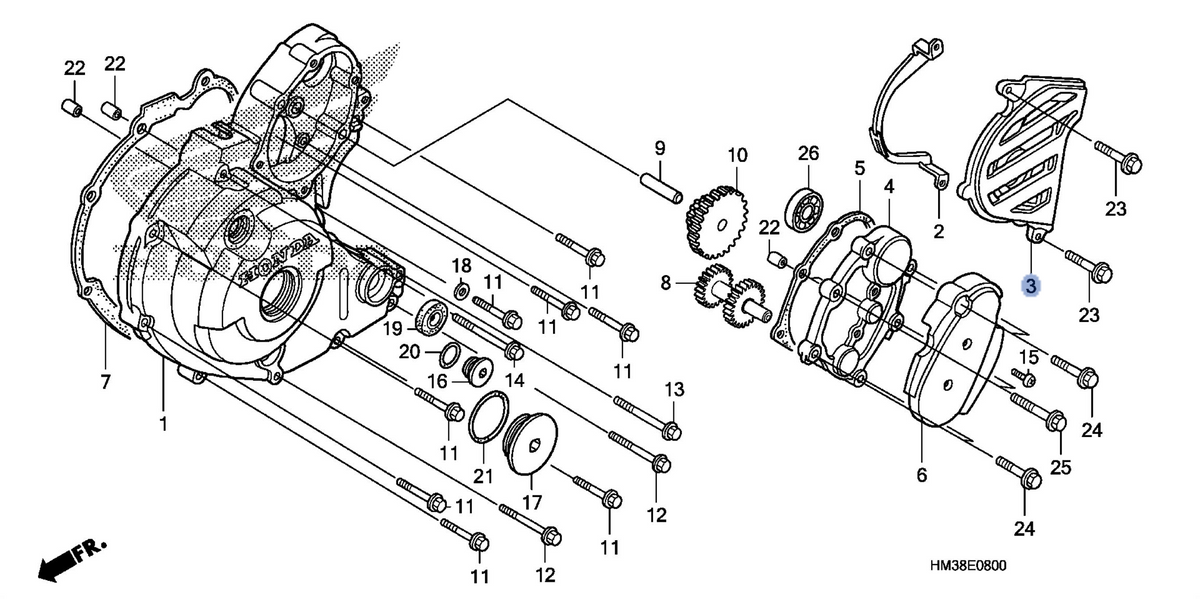Honda OEM part 11351-HM3-670