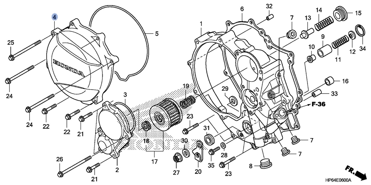 Honda OEM part 11351-HP6-A00