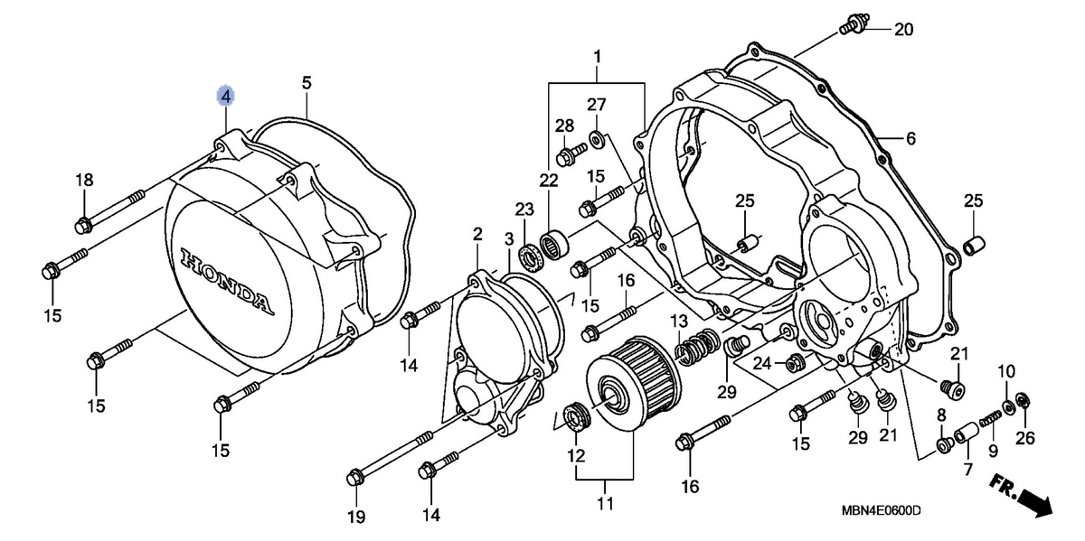 Honda OEM part 11351-MBN-670