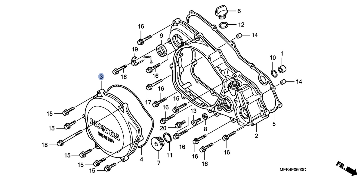 Honda OEM part 11351-MEB-670