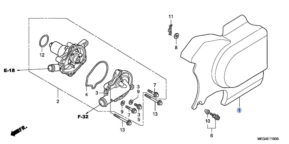 Honda OEM part 11351-MEG-000
