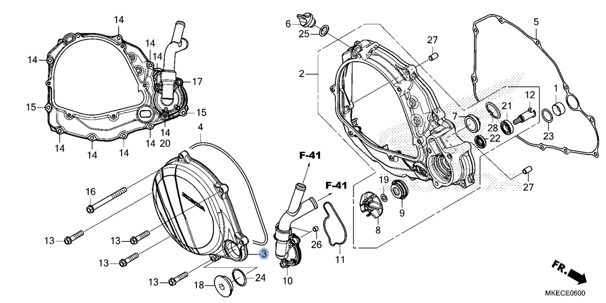 Honda OEM part 11351-MKE-AF0