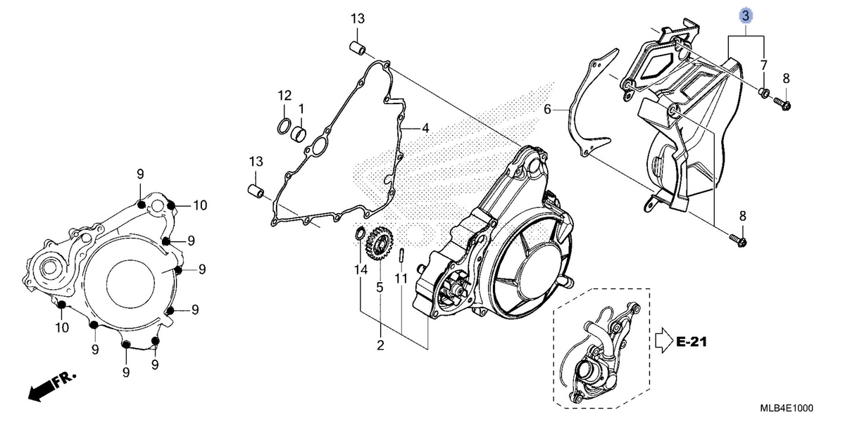 Honda OEM part 11351-MLB-D00