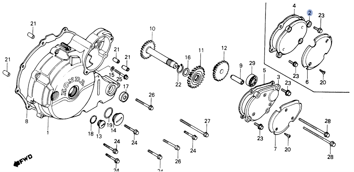 Honda OEM part 11355-HA0-000