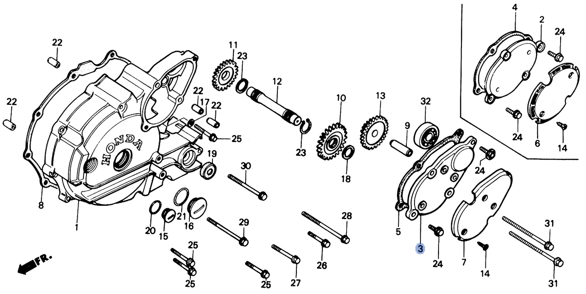 Honda OEM part 11355-HA0-770