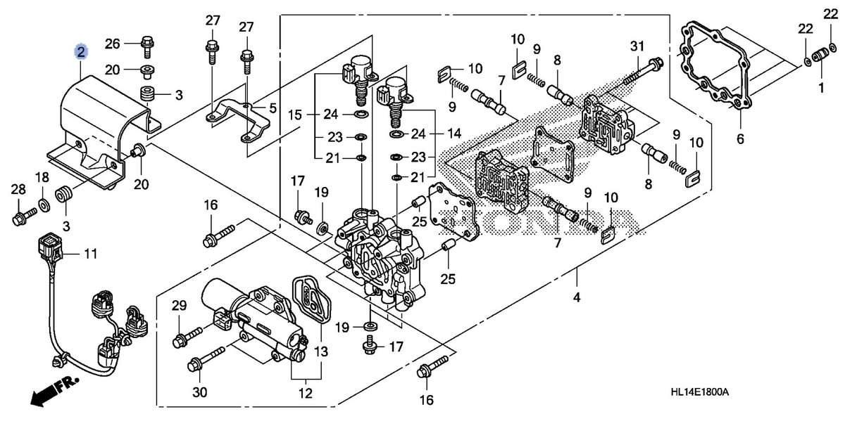 Honda OEM part 11355-HL1-A00