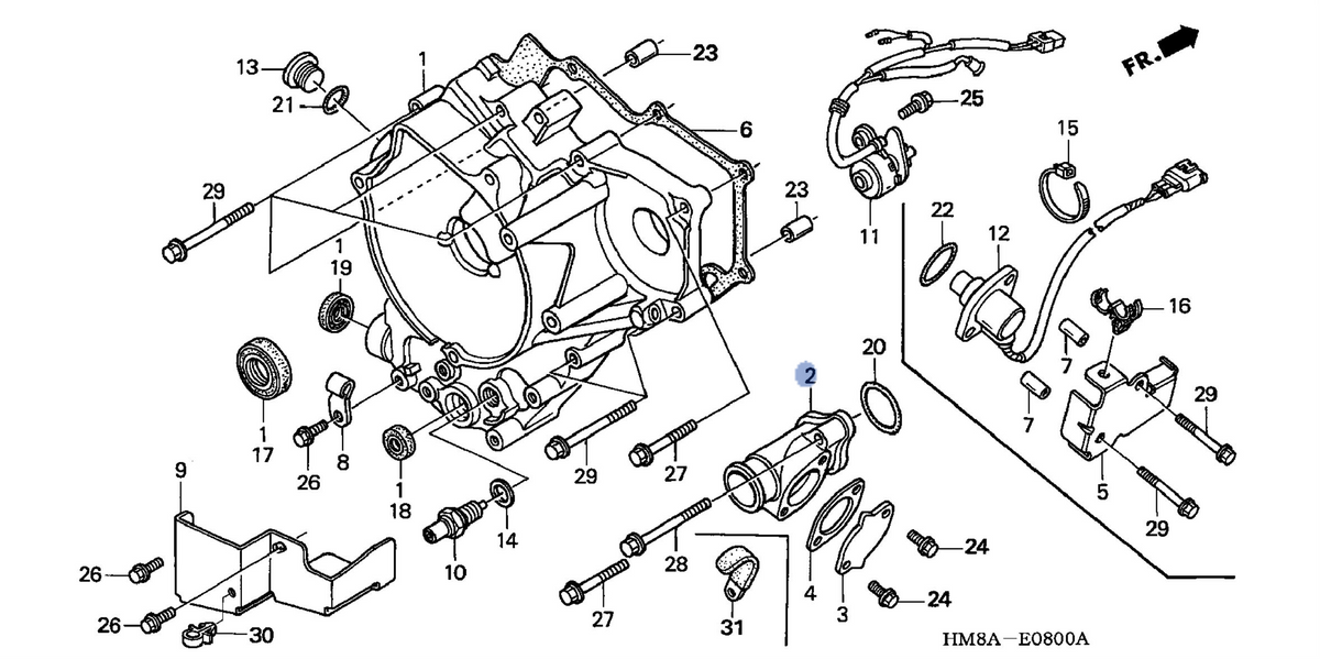 Honda OEM part 11355-HM8-A40