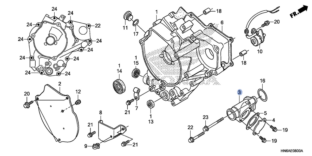 Honda OEM part 11355-HM8-A41