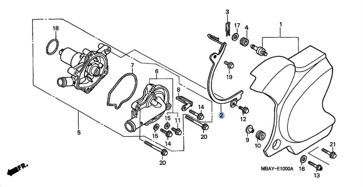 Honda OEM part 11355-MBA-000