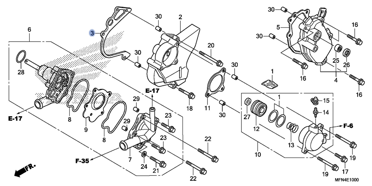 Honda OEM part 11355-MFA-D01