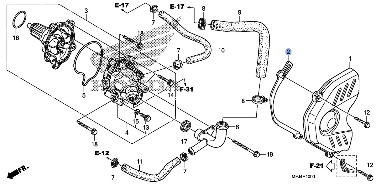 Honda OEM part 11355-MFJ-D00
