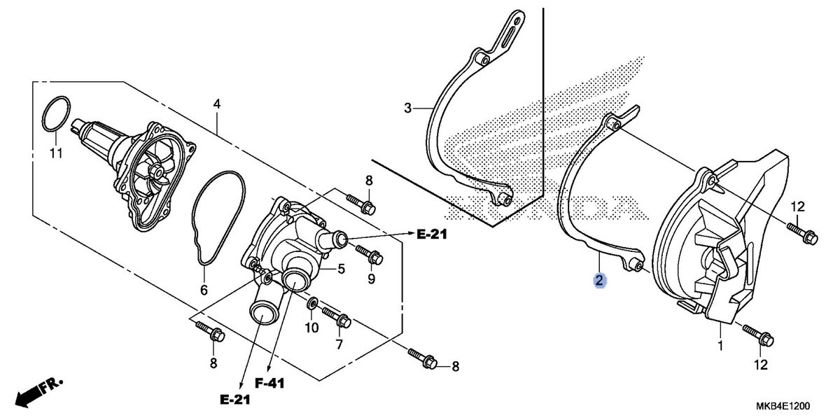 Honda OEM part 11355-MFL-000
