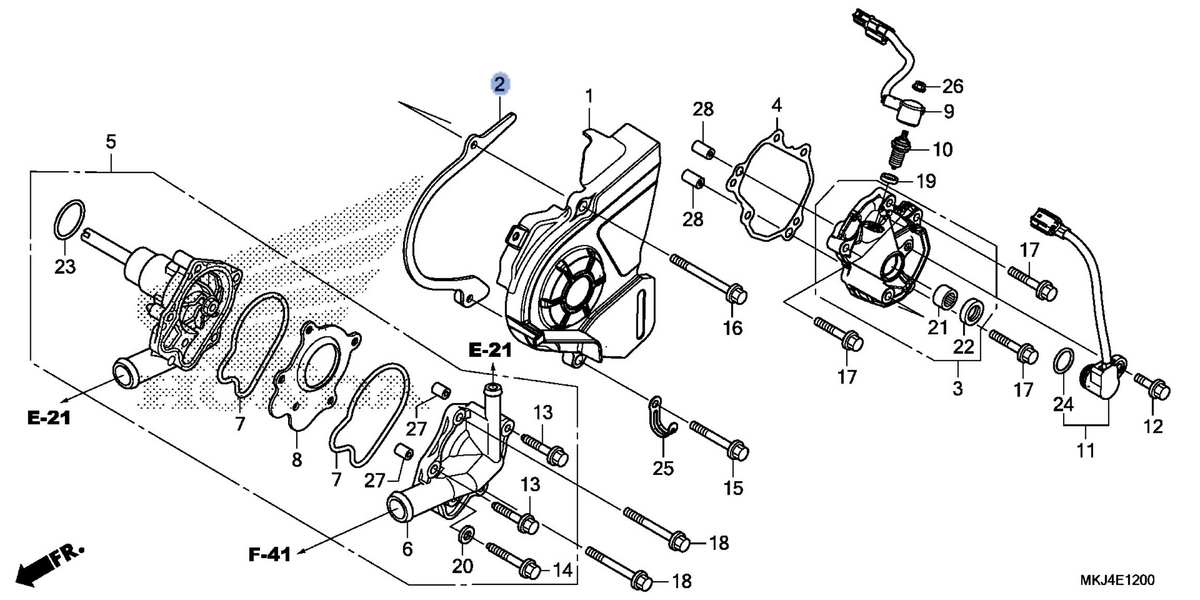 Honda OEM part 11355-MKJ-D40