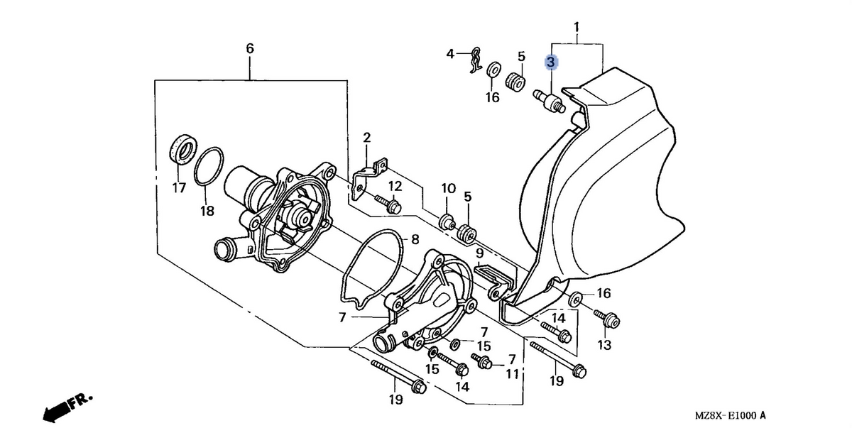 Honda OEM part 11355-MR1-300