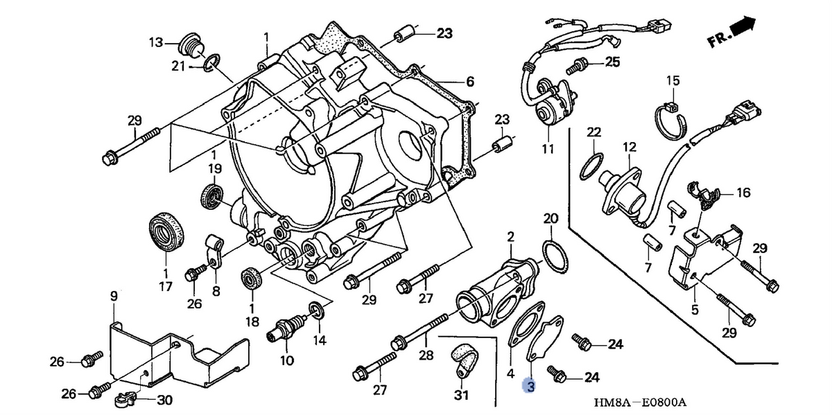Honda OEM part 11356-HM8-B00