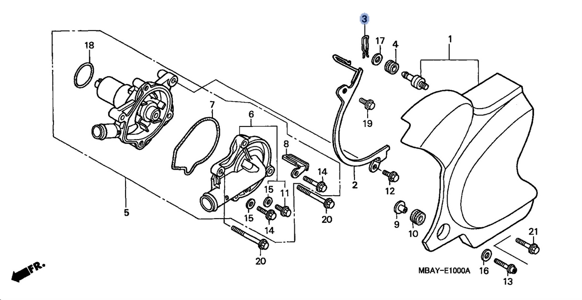 Honda OEM part 11356-MAH-000