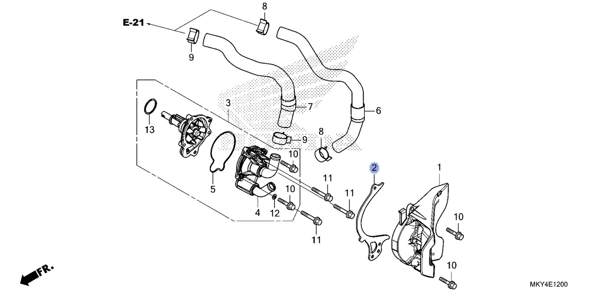Honda OEM part 11356-MJE-D00