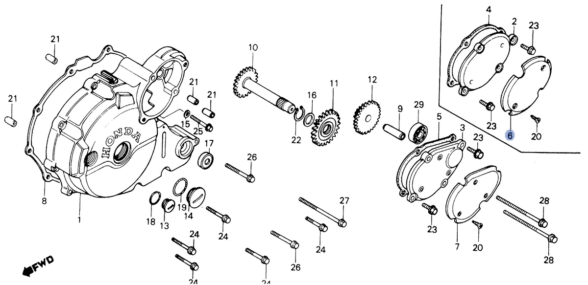 Honda OEM part 11357-HA0-000