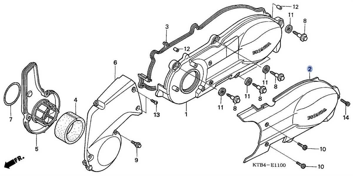 Honda OEM part 11360-KPB-010