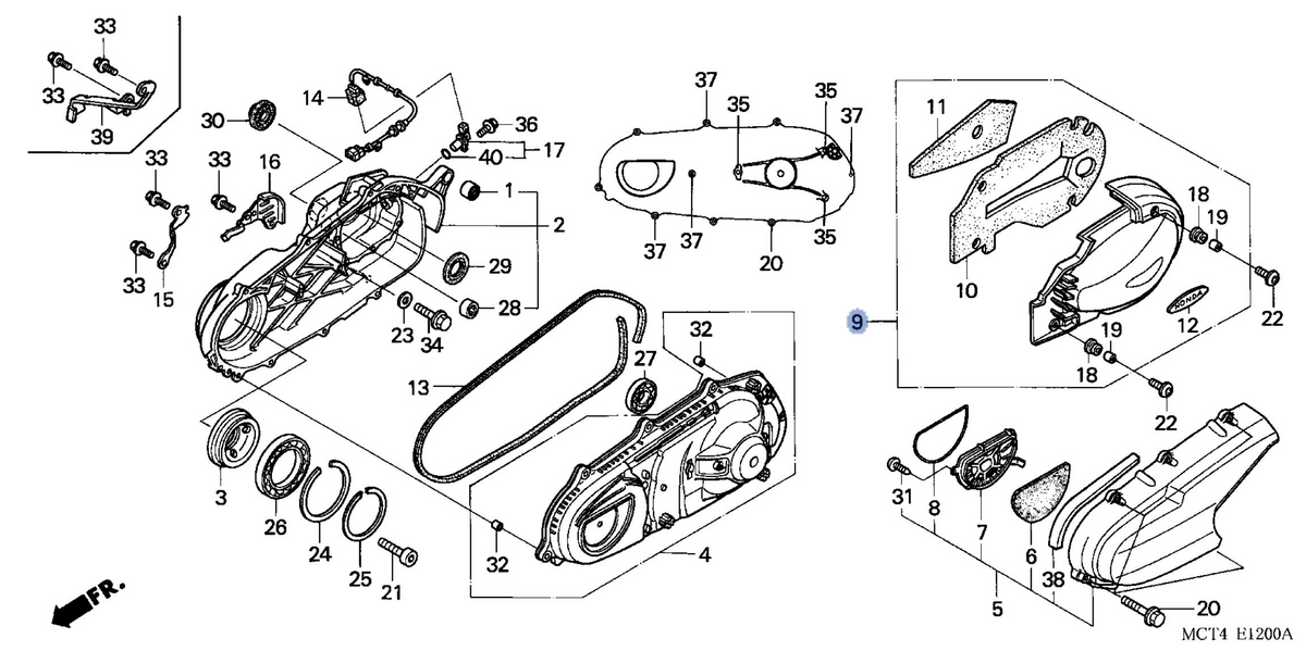 Honda OEM part 11360-MCT-010