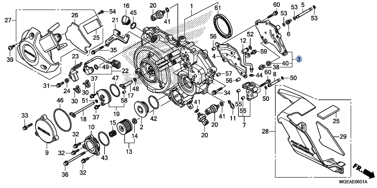 Honda OEM part 11360-MGE-D00