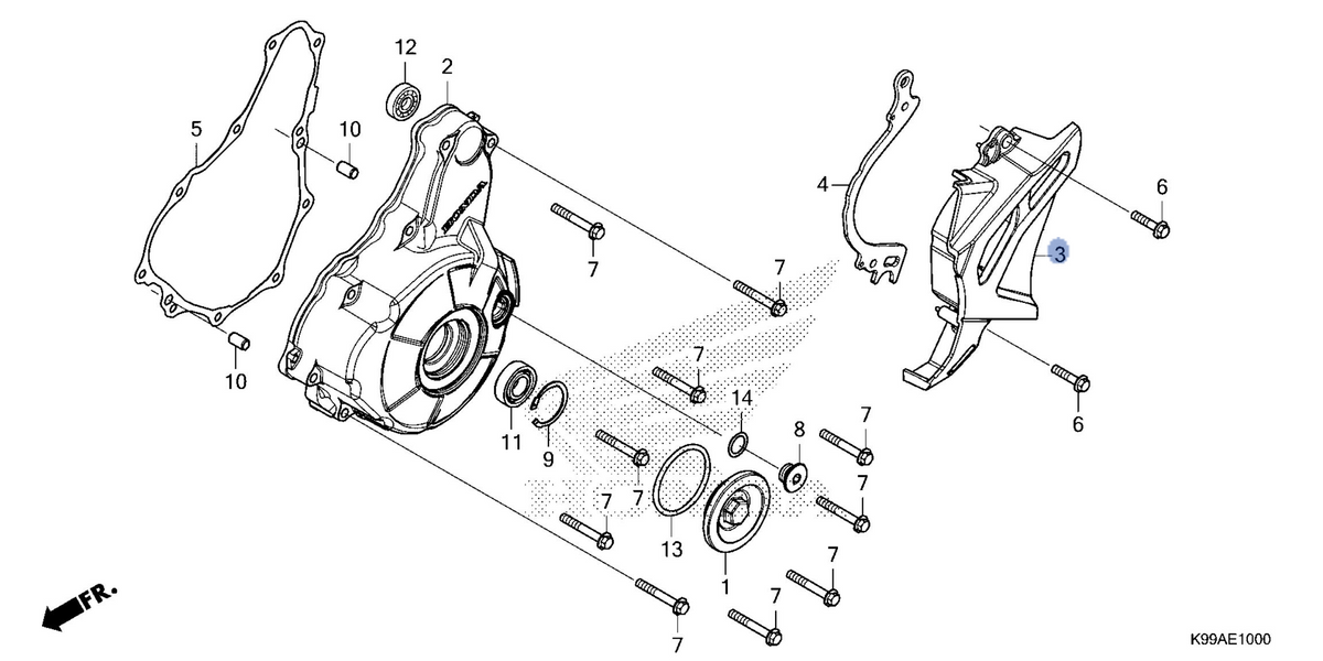 Honda OEM part 11361-K99-A70