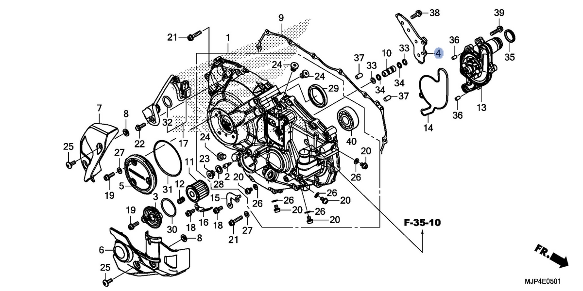 Honda OEM part 11361-MJP-G80