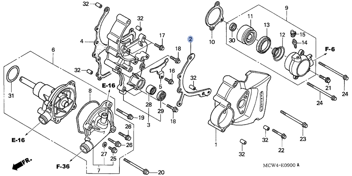 Honda OEM part 11365-MCW-D00