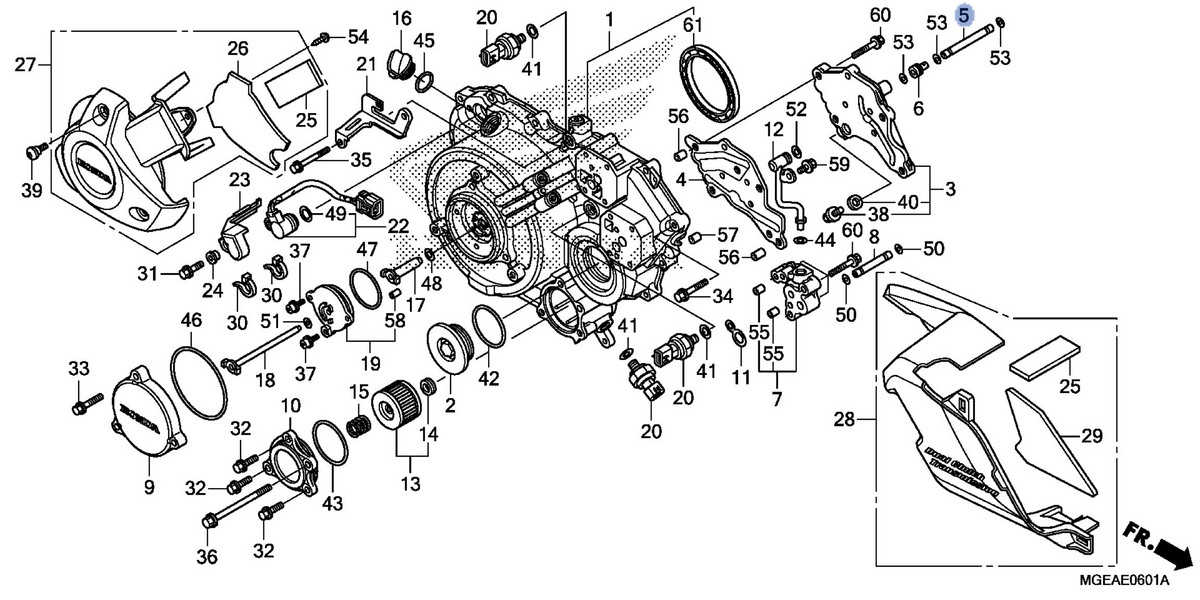 Honda OEM part 11366-MGE-D00
