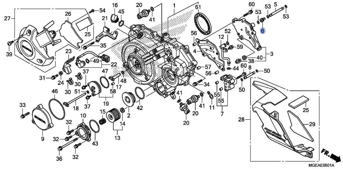 Honda OEM part 11367-MGE-D00