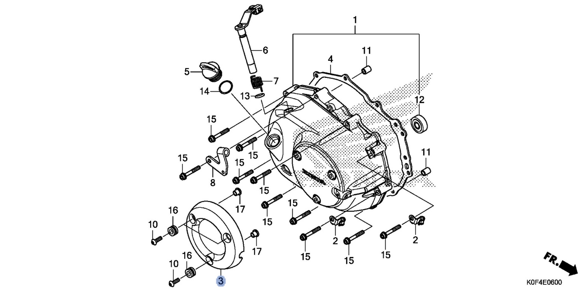 Honda OEM part 11370-K0F-T00