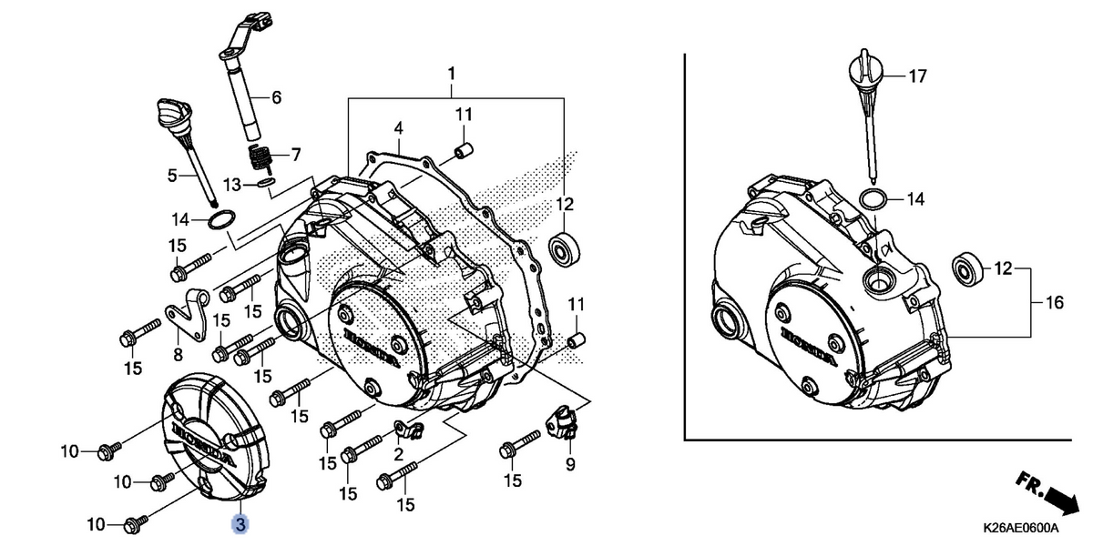 Honda OEM part 11370-K26-B00