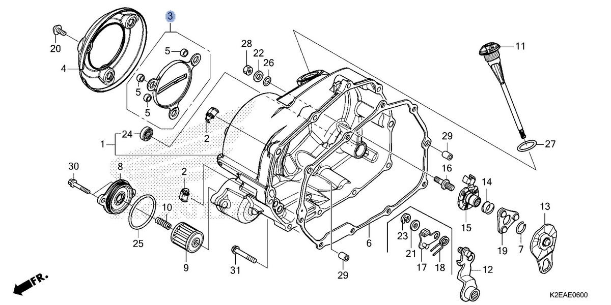 Honda OEM part 11370-K2E-T10