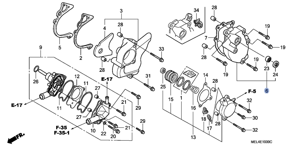 Honda OEM part 11370-MEL-D20