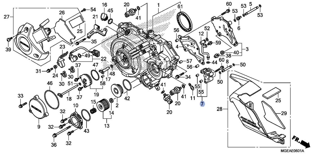 Honda OEM part 11370-MGE-D00