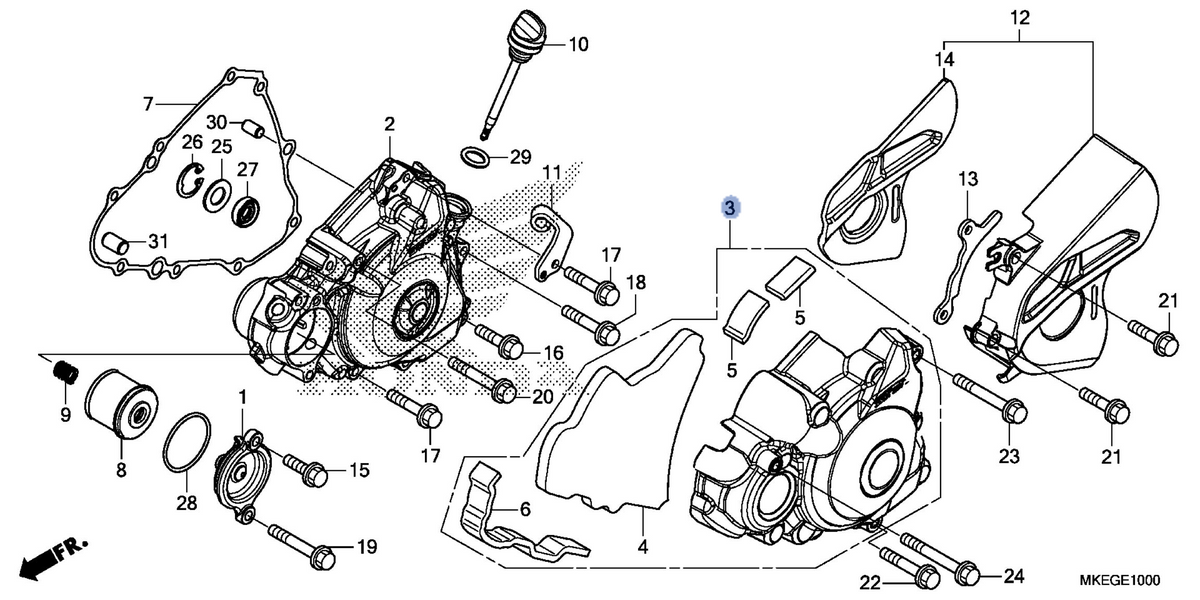 Honda OEM part 11370-MKE-A50