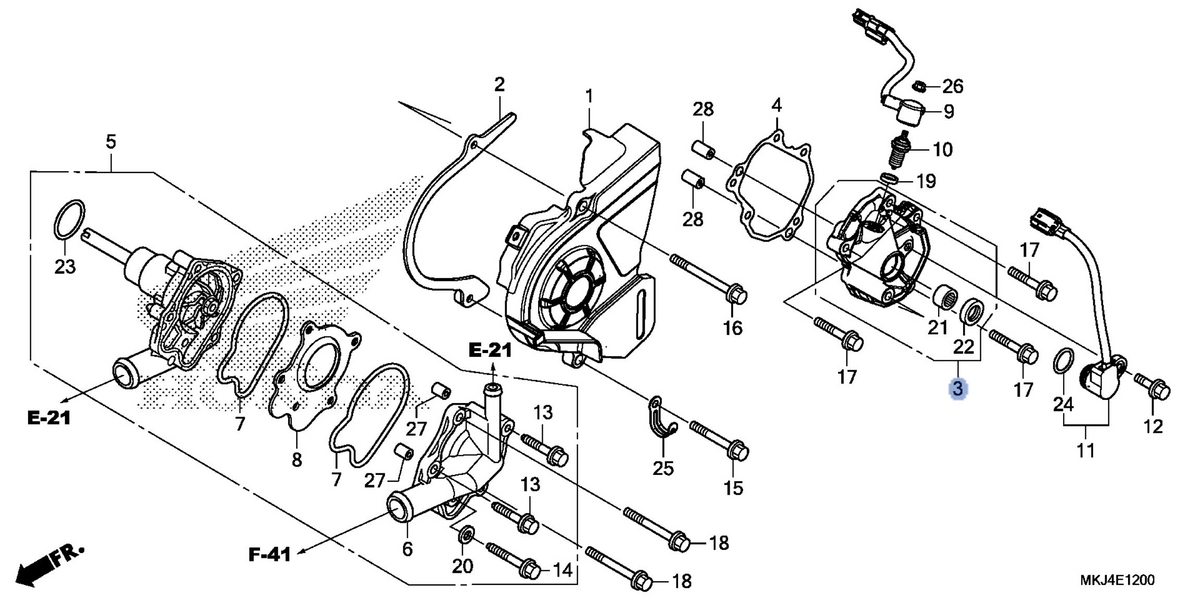 Honda OEM part 11370-MKJ-D00