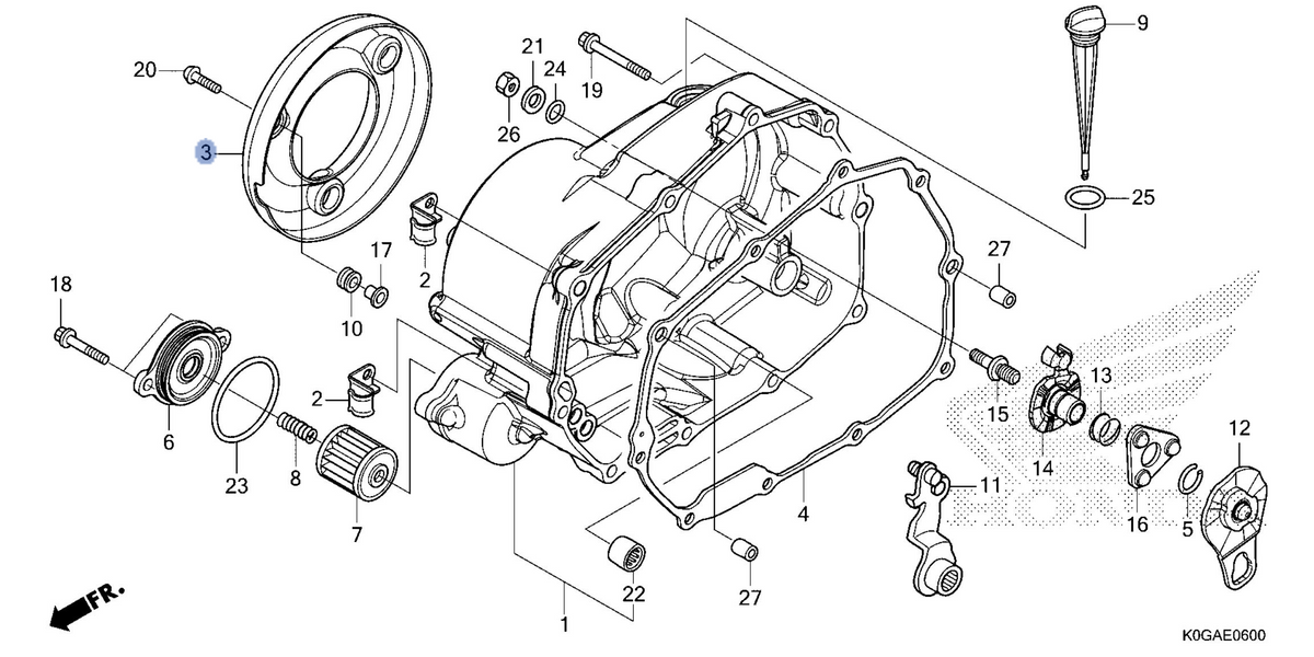 Honda OEM part 11371-K0G-T20