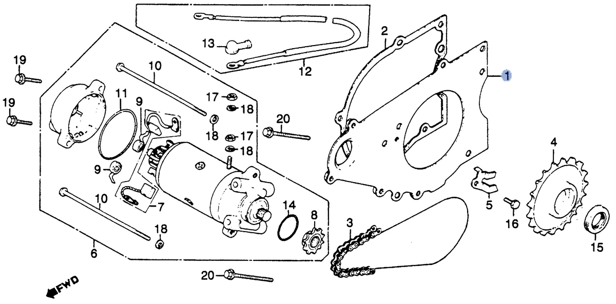 Honda OEM part 11371-KB4-670