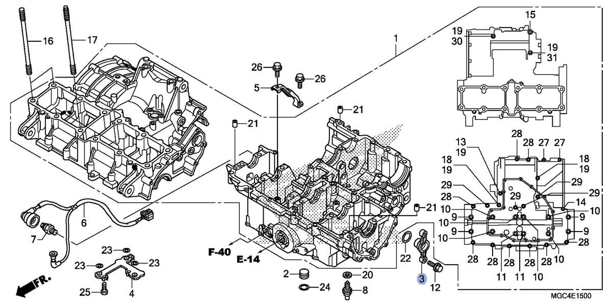 Honda OEM part 11371-MGC-000