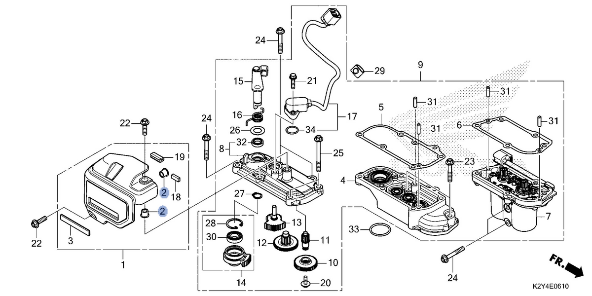 Honda OEM part 11372-K2Y-J70