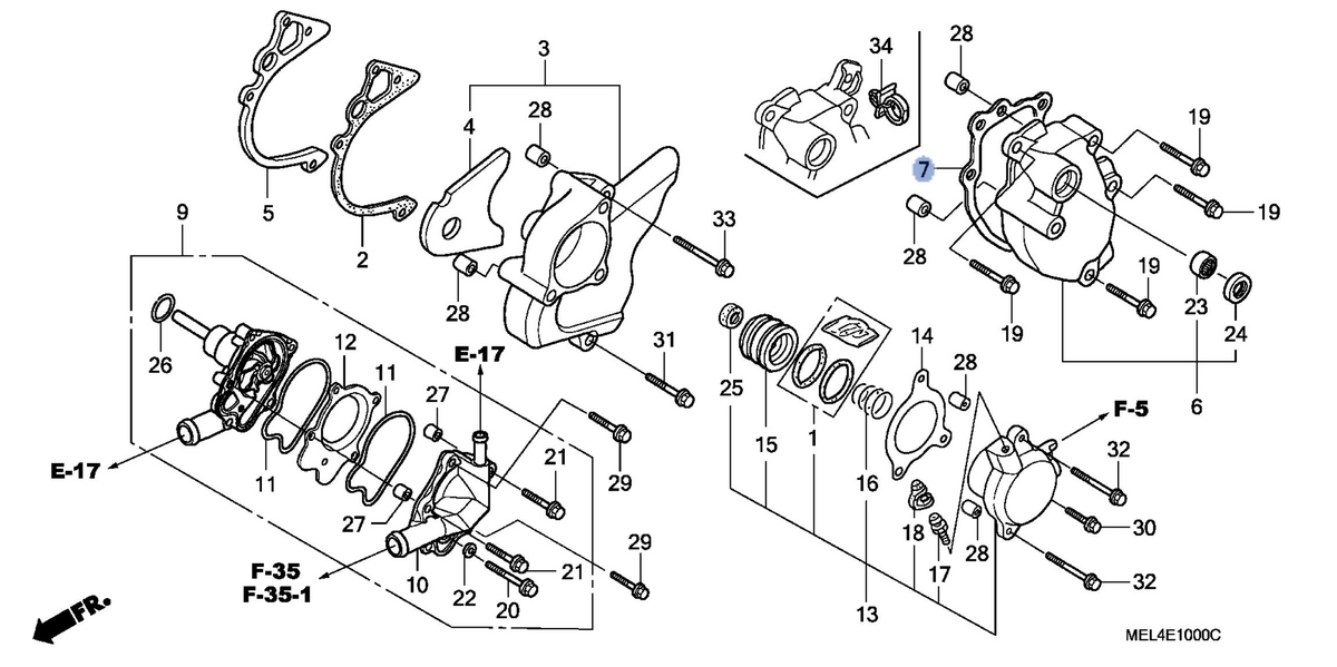 Honda OEM part 11372-MGJ-D00