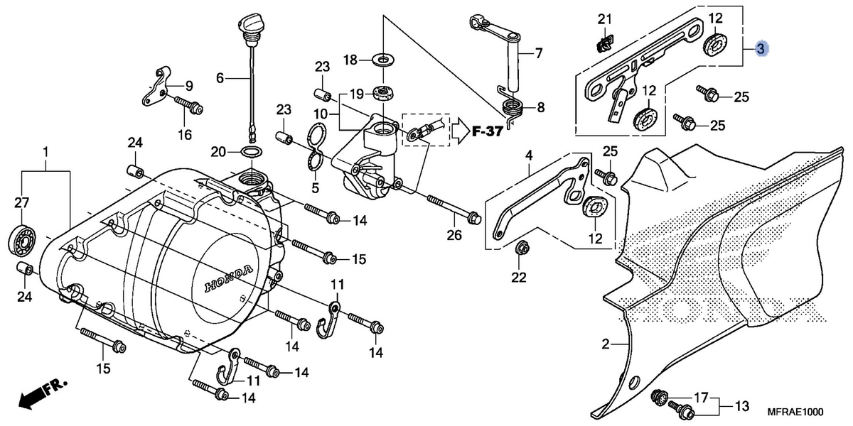 Honda OEM part 11380-MFR-670