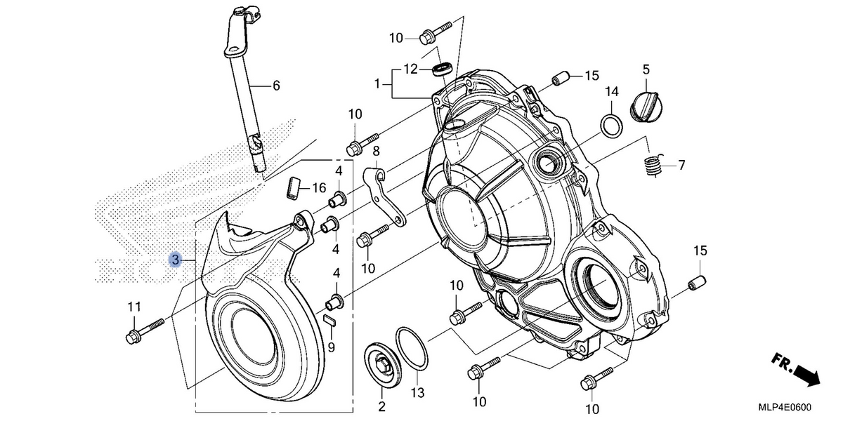 Honda OEM part 11380-MLP-AA0
