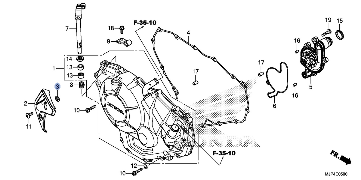Honda OEM part 11385-MJF-A00