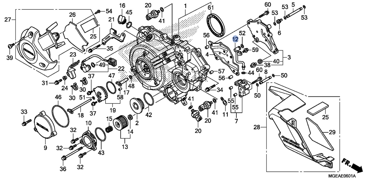 Honda OEM part 11390-MGE-D00