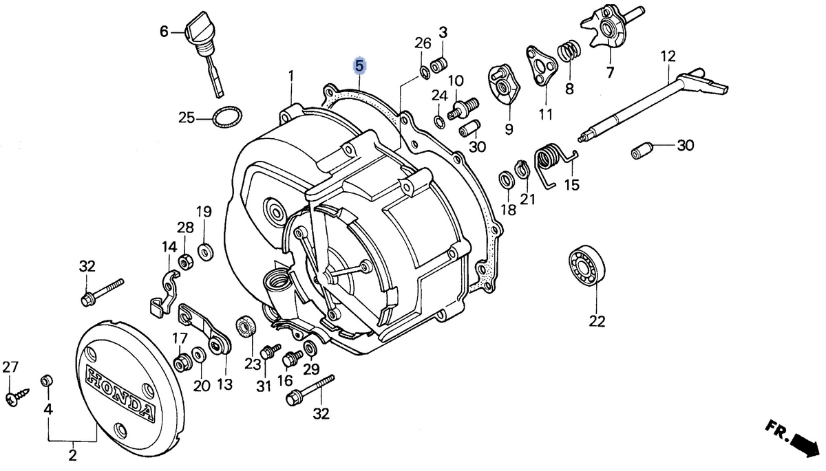 Honda OEM part 11393-HF1-910