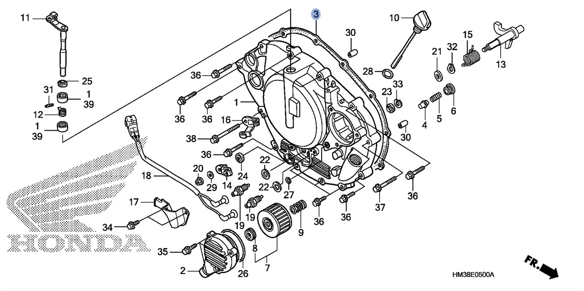Honda OEM part 11394-HM3-670